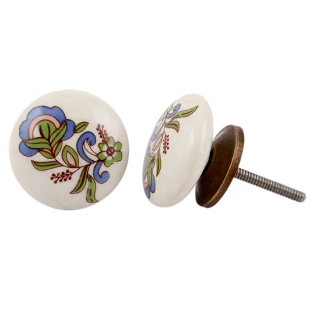 Bluebell Flower Flat Knob